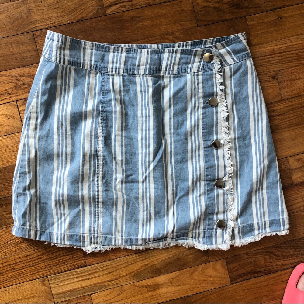 JACK Blue Striped Skirt